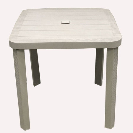 Tavolo Quadrato Da Giardino Avana 80x80cm In Plastica Arredo Spazio Esterno 008006
