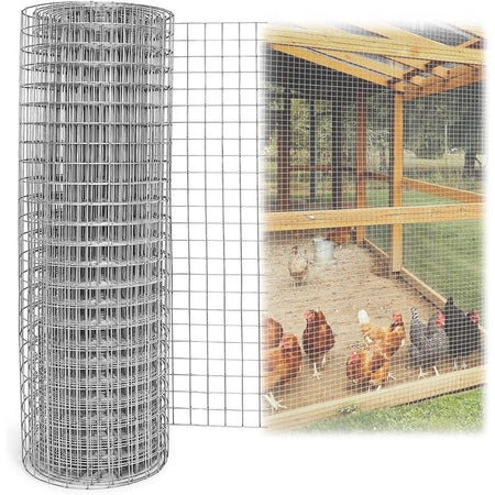 Set 3pz Rete Metallica Zincata 1x3mt Recinzione Protezione Alberi Giardino Animali 020249