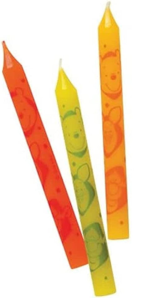 12 CANDELE TEMA WINNIE 6CM