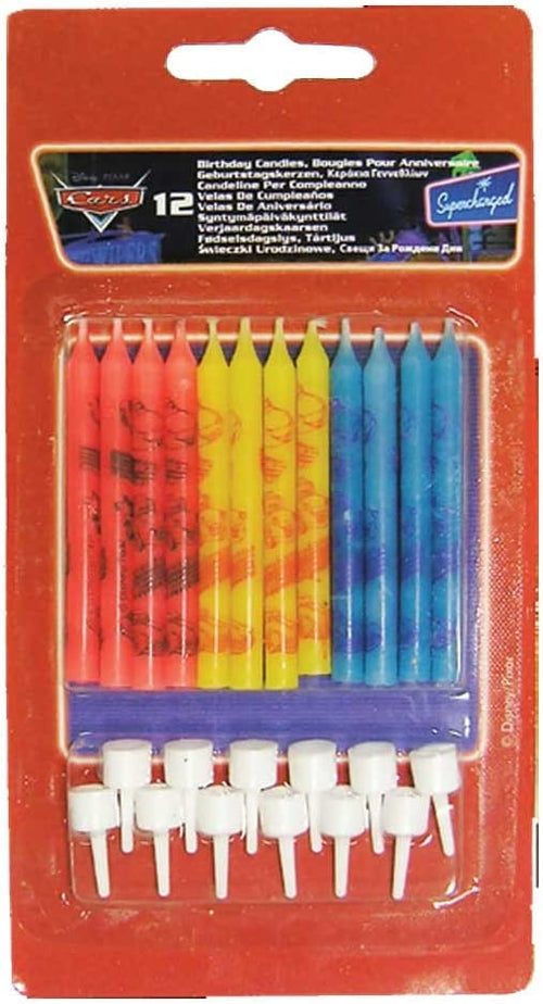 12 CANDELE TEMA CARS 6CM