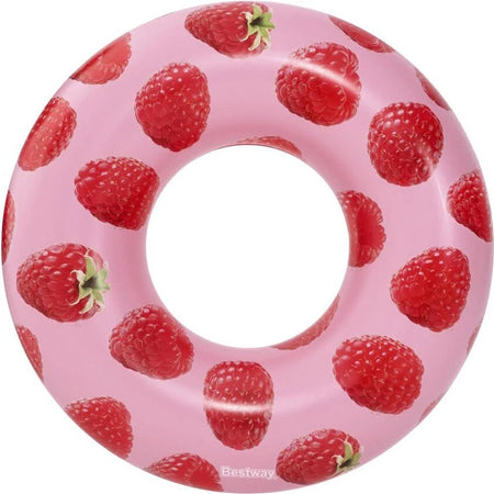 Salvagente Ciambella Gonfiabile Piscina Per Adulto Al Lampone Profumato ø119cm 019975