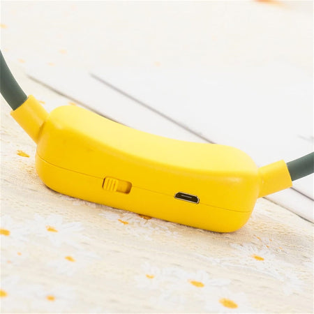 Ventilatore Portatile Da Appendere Al Collo 2 Velocità Usb Ricaricabile Per Sport Viaggi