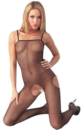 Bodystocking Aperto Nero Rete