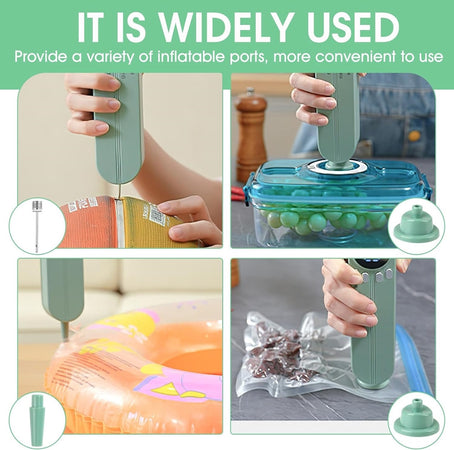 Mini Sigillatore Per Sottovuoto 7in1 Portatile 3 Velocità Ricaricabile Con 5 Sacchetti