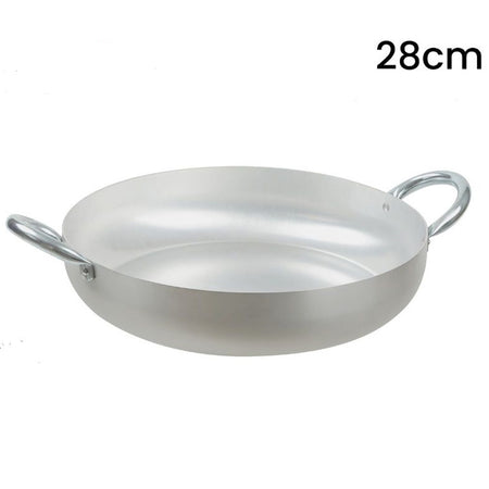 Tegame In Alluminio Pentola Con 2 Manici Metallo Da ø20 A 30 Cm Utensile Per Cucina