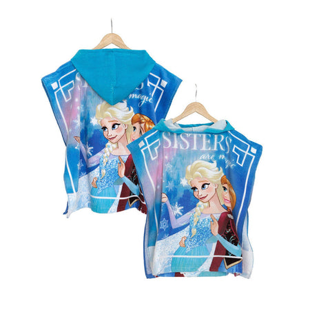 Accappatoio Poncho Bimba con cappuccio Frozen Disney