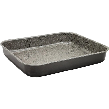 Sfornatutto Basso Teglia 29x25xh3cm Grigio Pietra In Alluminio Antiaderente 036855m