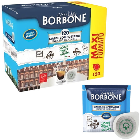 Borbone Box Cialde 44mm Miscela Nobile (Blu) 120pz