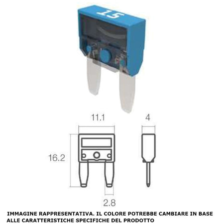 Fusibile unival 30 AMP Mta
