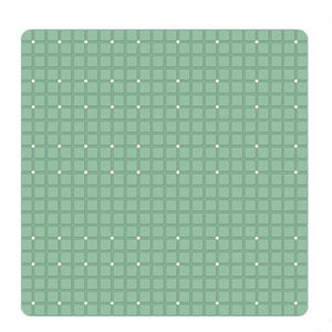 Tappeto Tappetino Verde Pvc Antiscivolo Per Vasca Bagno Doccia Quadrato 52x52cm 79764