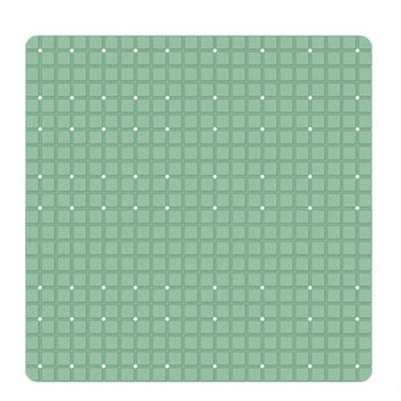 Tappeto Tappetino Verde Pvc Antiscivolo Per Vasca Bagno Doccia Quadrato 52x52cm 79764