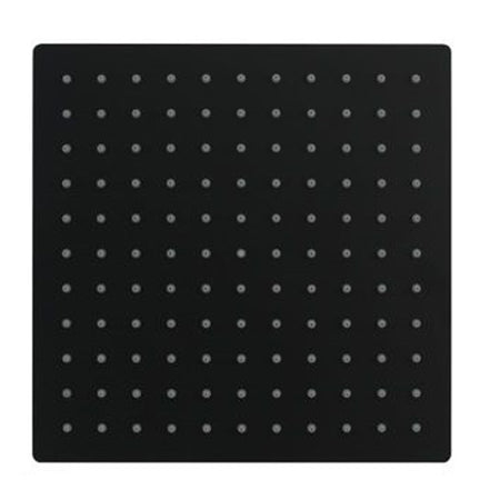 Soffione Doccia Ultra Slim Quadrato 25x25cm Bagno Miscelatore Nero Attacco Universale 87883