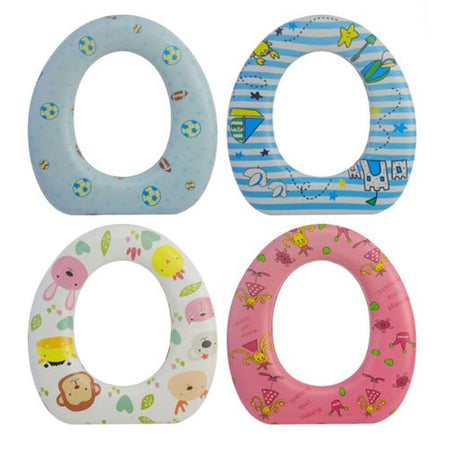 Riduttore Sedile Seggiolino Per Wc Morbido Per Bambini Con 4 Motivi A Fantasia 59781
