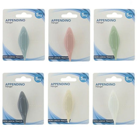 Gancio Appendino Adesivo Appendiabiti Parete Cucina Bagno Forma Uccellino Colorato 10805