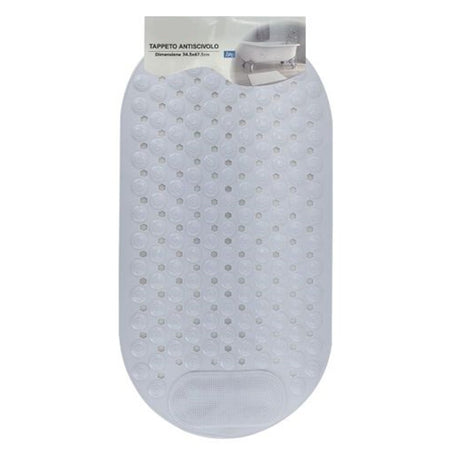 Tappeto Tappetino Antiscivolo Per Vasca Da Bagno Doccia 34.5 X 67.5 Cm Bianco 10789