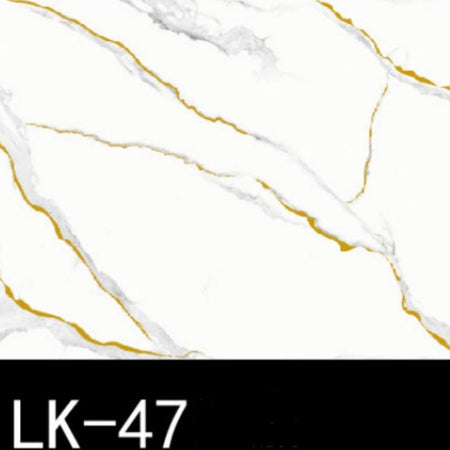 Pannello Adesivo Effetto Marmo Bianco Striature Oro 120x300cm Pareti Paraschizzi Stanza
