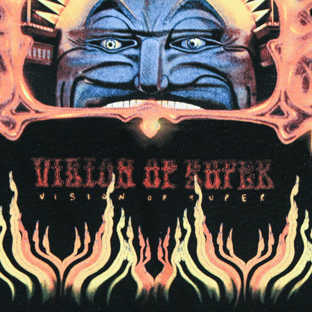 VISION OF SUPER Maglietta Uomo Superland Print Tee Black da uomo