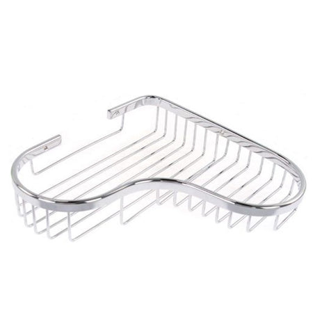Mensola Doccia Bagno Angolare Cromata Lucida 23.5cm Cestino Porta Oggetti Cuore 87903