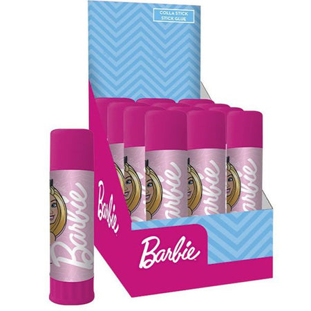 Set 12 Pz Colla Stick Da 25gr Grafica Barbie Per Scuola Regali Feste Bambine 966773