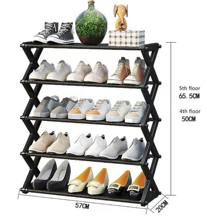 Scarpiera Per Ingresso Organizzatore Scarpe Mobile Mensole Stoccaggio Stretta 65,5x57x20cm