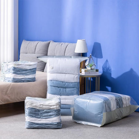 Sacchetto Borsa Sottovuoto Vestiti Piumini Casa Nessuna Pompa Salvaspazio Armadio 50x70x30cm