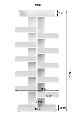 Scarpiera Con 12 Ripiani Salvaspazio Con Mensola Portaoggetti Mobiletto Ingresso In Legno