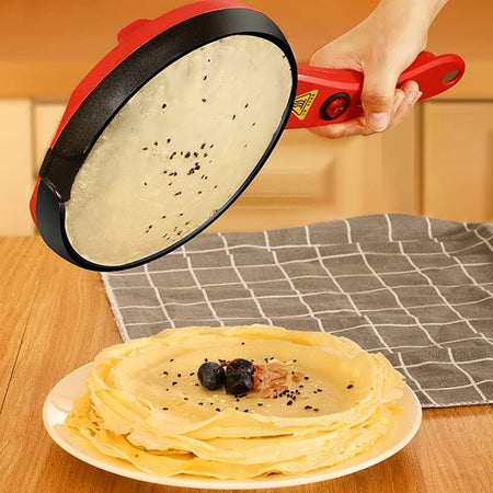 Piccola Padella Automatica Crepiera Elettrica Antiaderente Per Pancake Tortillas