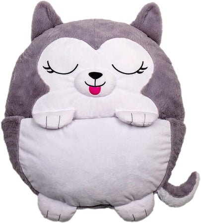 Sacco A Pelo Per Bambini Con Cuscino Morbido Confortevole Pieghevole 2in1 Campeggio Casa