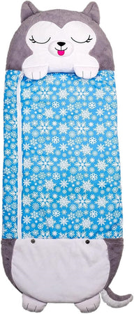 Sacco A Pelo Per Bambini Con Cuscino Morbido Confortevole Pieghevole 2in1 Campeggio Casa