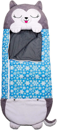 Sacco A Pelo Per Bambini Con Cuscino Morbido Confortevole Pieghevole 2in1 Campeggio Casa