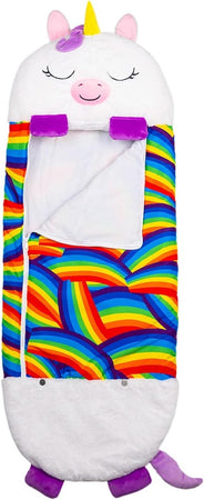 Sacco A Pelo Per Bambini Con Cuscino Morbido Confortevole Pieghevole 2in1 Campeggio Casa