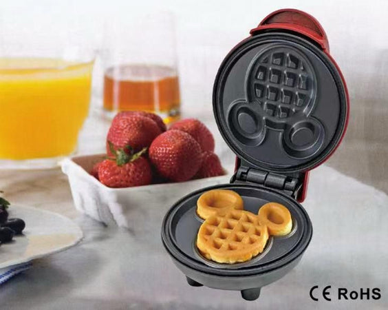 Mini Piastra Macchina Per Waffle A Forma Di Topolino Antiaderente Bambini Facile Da Usare