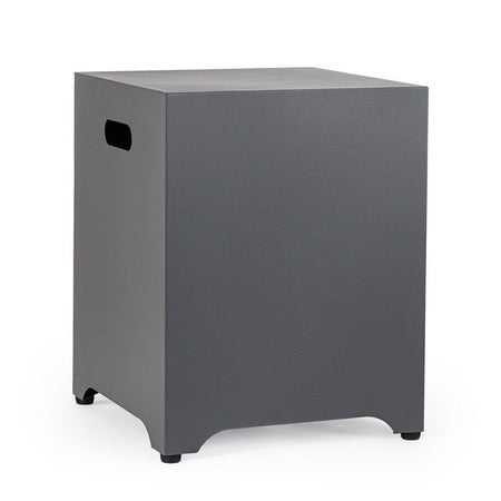 Mobiletto contenitore bombola in acciaio verniciato con copertura telo