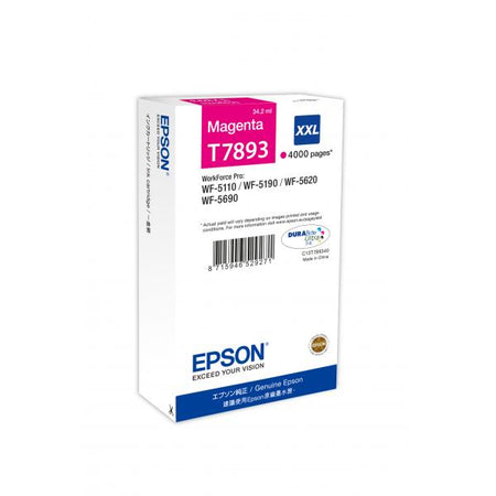 Epson T7893 - 34,2 ml - taglia XXL - magenta - originale