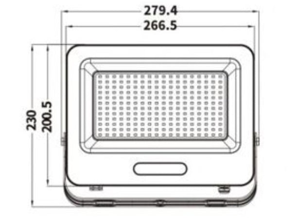 Faro Proiettore Smd Led Floodlight 150 W Slim Ip65 Luce 3000k 4000k 6500k Ek05-150w