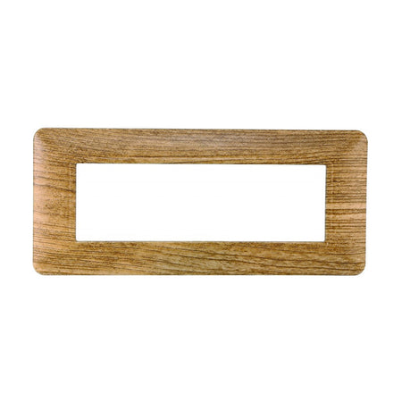 ETTROIT PLACCA IN PLASTICA 6 MODULI - SERIE SOLAR - LEGNO ROVERE (MT83605) Compatibile BTicino Matix