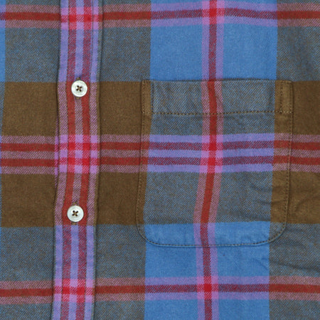 OBEY Camicia Manica Lunga Uomo Orchard L/s Woven Brown Multi da uomo