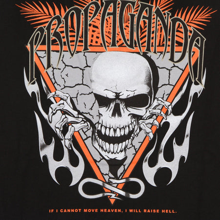 PROPAGANDA Felpa Cappuccio Uomo Skeleton Hoodie Black da uomo