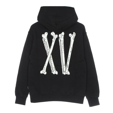 PROPAGANDA Felpa Cappuccio Uomo Xv Bones Hoodie Black da uomo