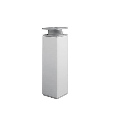 PIEDE QUADRATO REGOLABILE ALLUMINIO GRIGIO