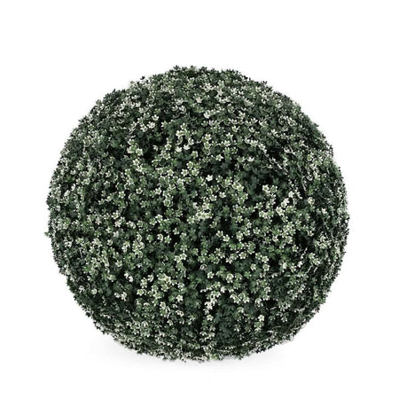 Bosso sintetico "Gypsophila" con fiori, realistico, per esterno
