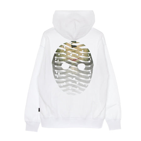 PROPAGANDA Felpa Cappuccio Uomo Ribs Icon Mask Hoodie White da uomo