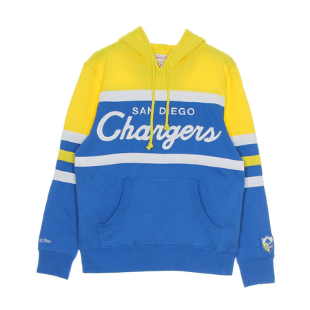 MITCHELL & NESS Felpa Cappuccio Uomo Nfl Head Coach Hoody Sadcha Original Team Colors da uomo