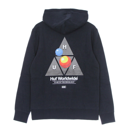 HUF Felpa Cappuccio Uomo Video Format Po Hoodie Navy Blazer da uomo