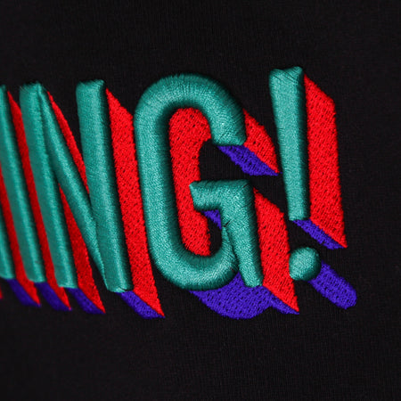 IUTER Felpa Cappuccio Uomo Say Something Hoodie Black da uomo