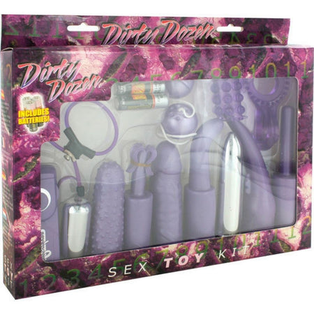 Mega Kit del Piacere 12 pezzi Vibratore Sex Toys Assortiti Viola