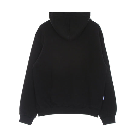 USUAL Felpa Cappuccio Uomo College Hoodie Black da uomo