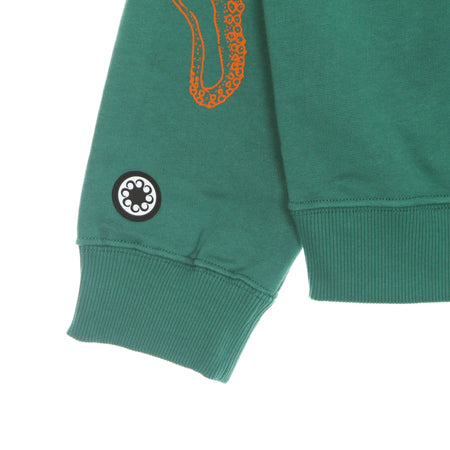 OCTOPUS Felpa Leggera Cappuccio Zip Uomo Outline Zip Hoodie Field Green da uomo