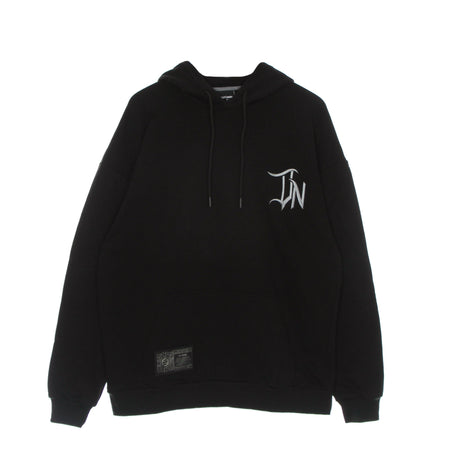 DOLLY NOIRE Felpa Leggera Cappuccio Uomo Lettering 3d Hoodie Over Black da uomo