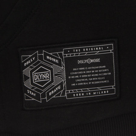 DOLLY NOIRE Felpa Leggera Cappuccio Uomo Lettering 3d Hoodie Over Black da uomo